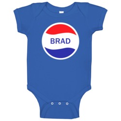 Brad Popular Drink Logo Parody Name Baby One Piece Brad Popular Drink Logo Parody Name Baby One Piece