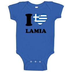 Lamia Central Greece Greece Greek Hellas I Love Heart Flag Baby One Pi Lamia Central Greece Greece Greek Hellas I Love Heart Flag Baby One Pi