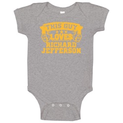 This Guy Loves Richard Jefferson Cleveland Basketball Baby One Piece This Guy Loves Richard Jefferson Cleveland Basketball Baby One Piece