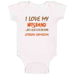 Jordan Cameron Sports Love Me Some Baby One Piece Jordan Cameron Sports Love Me Some Baby One Piece