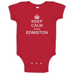 Edmiston Keep Calm Parody Family Tee Baby One Piece Edmiston Keep Calm Parody Family Tee Baby One Piece
