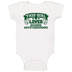 This Girl Loves Giannis Antetokounmpo Milwaukee Basketball Baby One Pi This Girl Loves Giannis Antetokounmpo Milwaukee Basketball Baby One Pi