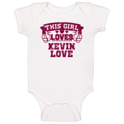 This Girl Loves Kevin Love Cleveland Basketball Baby One Piece This Girl Loves Kevin Love Cleveland Basketball Baby One Piece