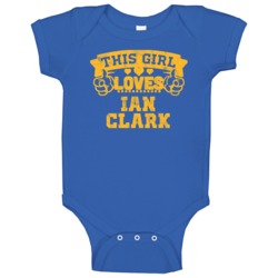 This Girl Loves Ian Clark Golden State Basketball Baby One Piece This Girl Loves Ian Clark Golden State Basketball Baby One Piece