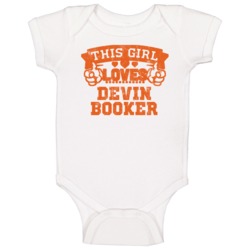 This Girl Loves Devin Booker Phoenix Basketball Baby One Piece This Girl Loves Devin Booker Phoenix Basketball Baby One Piece