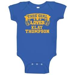 This Girl Loves Klay Thompson Golden State Basketball Baby One Piece This Girl Loves Klay Thompson Golden State Basketball Baby One Piece
