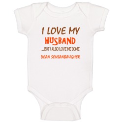 Dean Sensanbaugher Sports Love Me Some Baby One Piece Dean Sensanbaugher Sports Love Me Some Baby One Piece