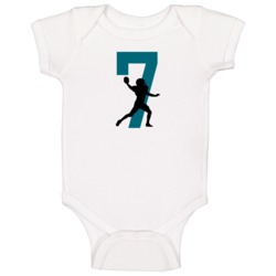 Silhouette Chad Henne Jacksonville Football Team Fan Baby One Piece Silhouette Chad Henne Jacksonville Football Team Fan Baby One Piece