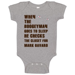 Mark Bavaro Sports Boogeyman Baby One Piece Mark Bavaro Sports Boogeyman Baby One Piece