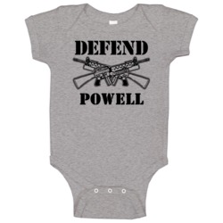 Powell Ohio Defend 2nd Amendment Baby One Piece Powell Ohio Defend 2nd Amendment Baby One Piece
