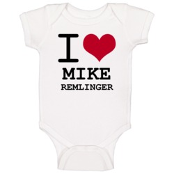 Mike Remlinger Sports I Love Baby One Piece Mike Remlinger Sports I Love Baby One Piece