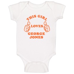 George Jones Sports This Girl Loves Baby One Piece George Jones Sports This Girl Loves Baby One Piece