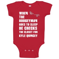 Kyle Quincey Detroit Michigan Hockeytown Boogeyman Baby One Piece Kyle Quincey Detroit Michigan Hockeytown Boogeyman Baby One Piece