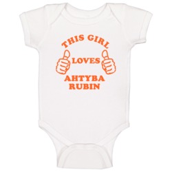 Ahtyba Rubin Sports This Girl Loves Baby One Piece Ahtyba Rubin Sports This Girl Loves Baby One Piece