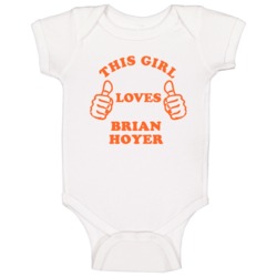 Brian Hoyer Sports This Girl Loves Baby One Piece Brian Hoyer Sports This Girl Loves Baby One Piece
