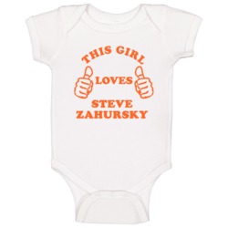 Steve Zahursky Sports This Girl Loves Baby One Piece Steve Zahursky Sports This Girl Loves Baby One Piece