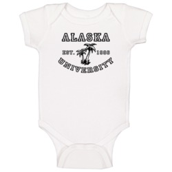 Alaska University Est 1986 Parody Favorite City Baby One Piece Alaska University Est 1986 Parody Favorite City Baby One Piece