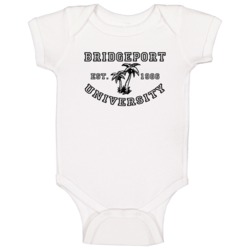 Bridgeport University Est 1986 Parody Favorite City Baby One Piece Bridgeport University Est 1986 Parody Favorite City Baby One Piece