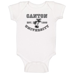 Canton University Est 1986 Parody Favorite City Baby One Piece Canton University Est 1986 Parody Favorite City Baby One Piece