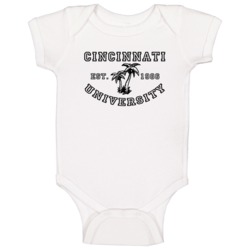 Cincinnati University Est 1986 Parody Favorite City Baby One Piece Cincinnati University Est 1986 Parody Favorite City Baby One Piece