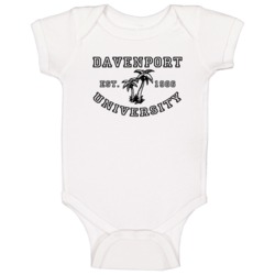 Davenport University Est 1986 Parody Favorite City Baby One Piece Davenport University Est 1986 Parody Favorite City Baby One Piece