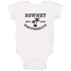 Downey University Est 1986 Parody Favorite City Baby One Piece Downey University Est 1986 Parody Favorite City Baby One Piece