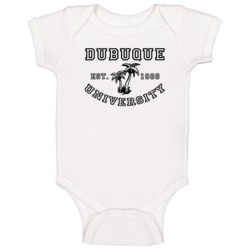 Dubuque University Est 1986 Parody Favorite City Baby One Piece Dubuque University Est 1986 Parody Favorite City Baby One Piece