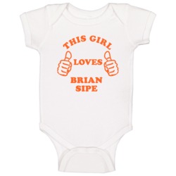 Brian Sipe Sports This Girl Loves Baby One Piece Brian Sipe Sports This Girl Loves Baby One Piece