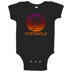 Porterville Fading Sunrise Glory Favorite City Baby One Piece Porterville Fading Sunrise Glory Favorite City Baby One Piece