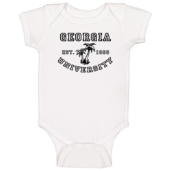 Georgia University Est 1986 Parody Favorite City Baby One Piece Georgia University Est 1986 Parody Favorite City Baby One Piece