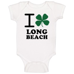 Long Beach Nassau County New York State I Love Heart Clover Baby One P Long Beach Nassau County New York State I Love Heart Clover Baby One P