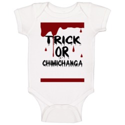 Chimichanga Trick Or Drinks And Food Halloween Baby One Piece Chimichanga Trick Or Drinks And Food Halloween Baby One Piece