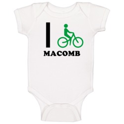 Macomb St Lawrence County New York State I Love Heart I Bike Baby One Macomb St Lawrence County New York State I Love Heart I Bike Baby One