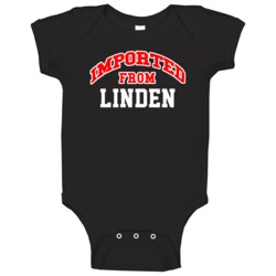 Linden New Jersey Imported From Cool Funny City Baby One Piece Linden New Jersey Imported From Cool Funny City Baby One Piece