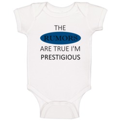 Prestigious The Rumors Are True Adjective Baby One Piece Prestigious The Rumors Are True Adjective Baby One Piece
