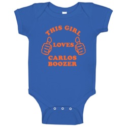 Carlos Boozer Sports This Girl Loves Baby One Piece Carlos Boozer Sports This Girl Loves Baby One Piece