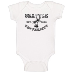 Seattle University Est 1986 Parody Favorite City Baby One Piece Seattle University Est 1986 Parody Favorite City Baby One Piece