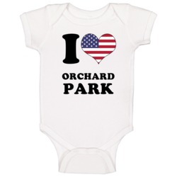 Orchard Park Erie County New York State I Love Heart Usa Baby One Piec Orchard Park Erie County New York State I Love Heart Usa Baby One Piec