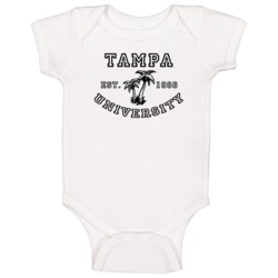 Tampa University Est 1986 Parody Favorite City Baby One Piece Tampa University Est 1986 Parody Favorite City Baby One Piece