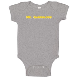 Mr Garrulous Adjective Funny Random Baby One Piece Mr Garrulous Adjective Funny Random Baby One Piece