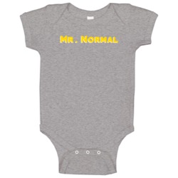 Mr Normal Adjective Funny Random Baby One Piece Mr Normal Adjective Funny Random Baby One Piece
