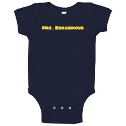 Mrs Equanimous Adjective Funny Random Baby One Piece Mrs Equanimous Adjective Funny Random Baby One Piece