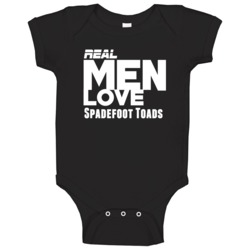 Real Men Love Spadefoot Toad Funny Baby One Piece Real Men Love Spadefoot Toad Funny Baby One Piece