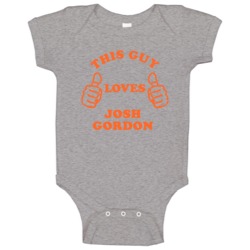 Josh Gordon Sports This Guy Loves Baby One Piece Josh Gordon Sports This Guy Loves Baby One Piece