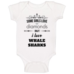 Some Girls Love Diamonds But I Love Whale Sharks Funny Animal Lover Ba Some Girls Love Diamonds But I Love Whale Sharks Funny Animal Lover Ba