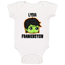 Lydia Frankenstein Halloween Cute Baby One Piece Lydia Frankenstein Halloween Cute Baby One Piece