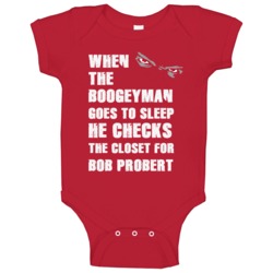 Bob Probert Detroit Michigan Hockeytown Boogeyman Baby One Piece Bob Probert Detroit Michigan Hockeytown Boogeyman Baby One Piece