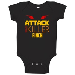 Attack Of The Killer Finch Animal Baby One Piece Attack Of The Killer Finch Animal Baby One Piece