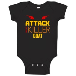 Attack Of The Killer Goat Animal Baby One Piece Attack Of The Killer Goat Animal Baby One Piece
