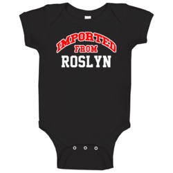 Roslyn South Dakota Imported From Cool Funny City Baby One Piece Roslyn South Dakota Imported From Cool Funny City Baby One Piece
